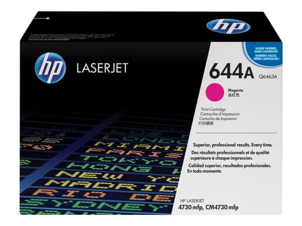 HP 644A Magenta Original LaserJet Toner Cartridge, 12000 sivua, Magenta, 1 kpl