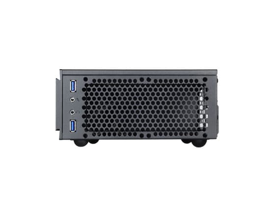 SilverStone MILO ML06 - SFF - mini ITX - ingen strömförsörjning (SFX12V) - svart - USB/ljud