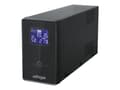 Pikkukuva 3 / 5: EnerGenie EG-UPS-034 - UPS - AC 220 V - 900 Watt - 1500 VA 8 At - USB - lähtöliittimet: 5 - musta