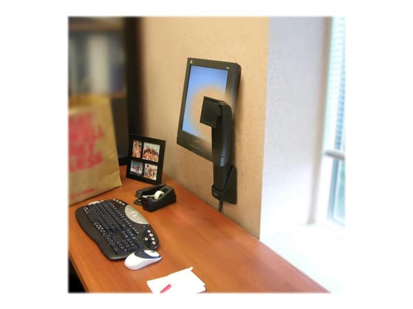 Ergotron Neo-Flex - Monteringssett (veggmontering) - for flatpanel - svart - skjermstørrelse: inntil 27"