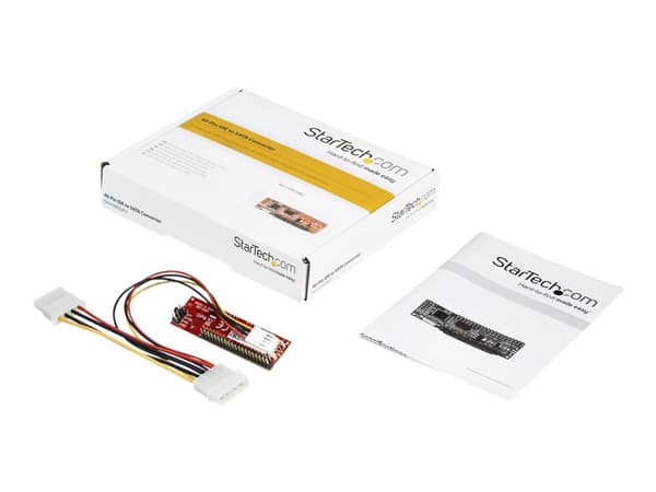 StarTech.com IDE SATA-kiintolevyn tai optisen aseman sovitinmuunnin - 40-nastainen PATA 2,5" SATA HDD / SSD / ODD-muunnin (IDE2SAT2) - Tallennusohjai