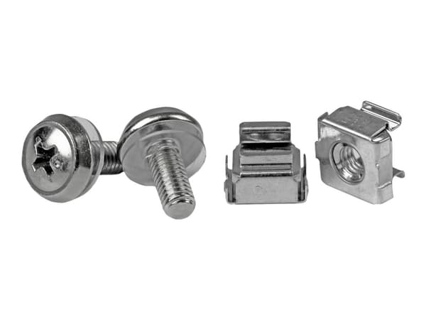 StarTech.com M5 Mounting Screws and Cage Nuts for Server Rack Cabinet - Pack of 50 Server Rack Screws (CABSCREWM5) - Skruer og muttere til rack (en p