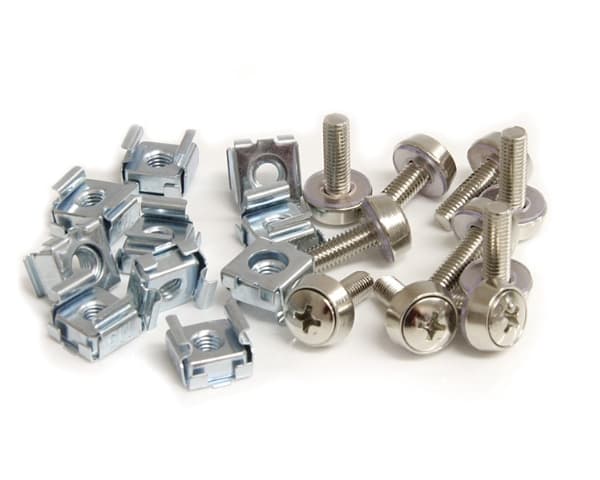StarTech.com M5 Mounting Screws and Cage Nuts for Server Rack Cabinet - Pack of 50 Server Rack Screws (CABSCREWM5) - Skruer og muttere til rack (en p