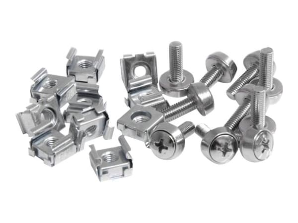 StarTech.com M5 Mounting Screws and Cage Nuts for Server Rack Cabinet - Pack of 50 Server Rack Screws (CABSCREWM5) - Skruer og muttere til rack (en p