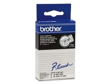 Brother - Svart, transparent - Rulle (1,2 cm x 7,7 m) 1 stk band för skrivare - för P-Touch PT-15, PT-20, PT-2000, PT-3000, PT-500, PT-5000, PT-6, PT