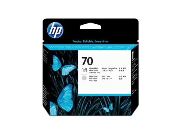 HP 70, HP DesignJet Z2100, Z3100 and Z3200 Photo Printer series, Mustesuihku, Valokuva musta, Vaaleanharmaa, C9407A, Singapore, 143 mm