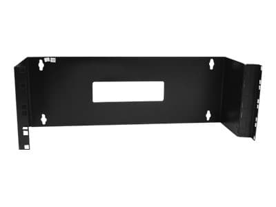 StarTech.com 4U Hinged Wall Mount Patch Panel Bracket - 6 inch Deep - 19" Patch Panel Swing Rack for Shallow Network Equipment- 33lbs (WALLMOUNTH4) -