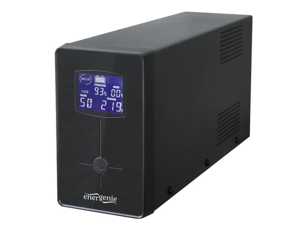 EnerGenie EG-UPS-031 - UPS - AC 220 V - 390 watt - 650 VA - 7 Ah - utgangskontakter: 3 - svart