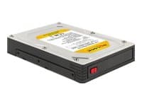 Delock 3.5" Mobile Rack for 1 x 2.5" SATA HDD / SSD - Förvaringsmobilrack - 2.5" Svart