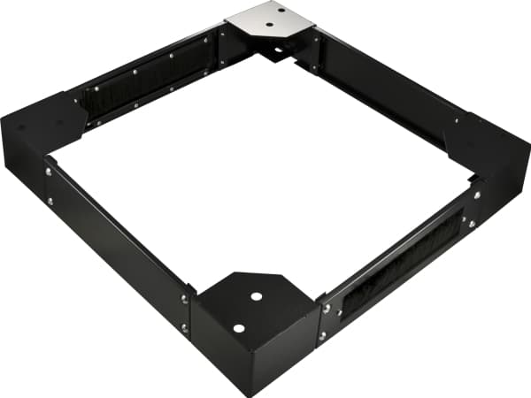 TOTEN, sockel för 19"-skåp i AD och AS-serien, 800x1200mm, svart