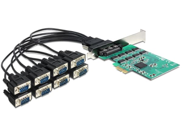 Delock PCI Express Card > 8 x Serial RS-232 - Seriell adapter - PCIe - RS-232 x 8