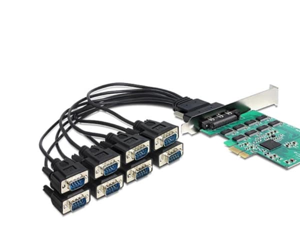 Delock PCI Express Card > 8 x Serial RS-232 - Seriell adapter - PCIe - RS-232 x 8