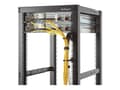 Miniatyrbilde 3 av 5: StarTech.com 1U Vertical 2.2 x 3.9in Server Rack Cable Management D-Ring Hook w/ Flexible Opening - Network Rack-Mount Cord Organizer Ring (CMHOOK1U)