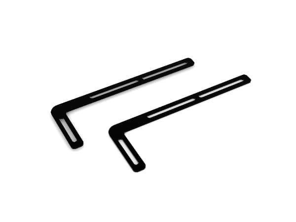 Vogel's SOUND 1250 - Monteringskomponent (2 soundbar-fester) - for lydsystem - svart - bak flatpanel