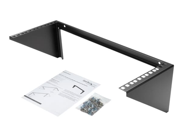 StarTech.com 4U Wall Mount Patch Panel Bracket - 19 inch Steel Vertical Mounting Bracket for Network and Data Equipment (RK419WALLV) - Monteringsbrak