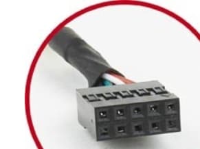 Gembird CC-USB-RECEPTACLE - USB-panel - 5 pin i linje (hunn) til USB (hunn) - 25 cm