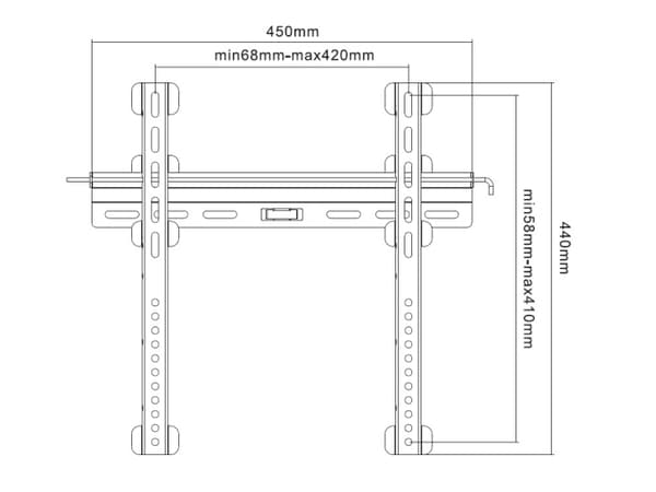 Harmony DB 410, 81,3 cm (32"), 119,4 cm (47"), 18 kg, sortering