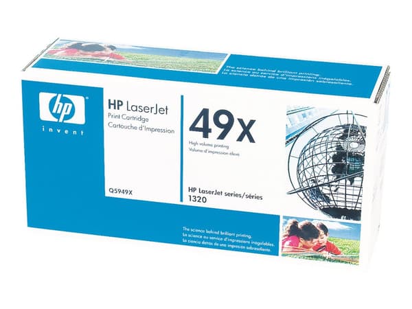 HP 49X - Lång livslängd - svart - original - LaserJet - tonerkassett (Q5949X) - för LaserJet 1160, 1160Le, 1320, 1320n, 1320nw, 1320t, 1320tn, 3390,