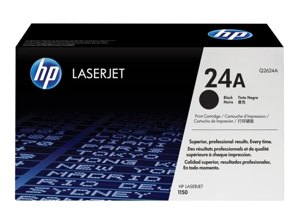 HP 24A - Svart - original - LaserJet - tonerpatron (Q2624A) - for LaserJet 1150