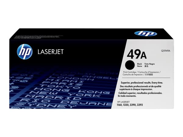 HP 49A - Svart - original - LaserJet - tonerpatron (Q5949A) - for LaserJet 1160, 1160Le, 1320, 1320n, 1320nw, 1320t, 1320tn, 3390, 3392