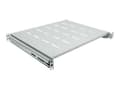 Miniatyrbilde 4 av 5: Intellinet 19" Sliding Shelf, 1U, For 600 to 800mm Depth Cabinets & Racks, shelf depth 350mm, Grey - Rack-hylle - grå, RAL 7035 - 1U - 19"