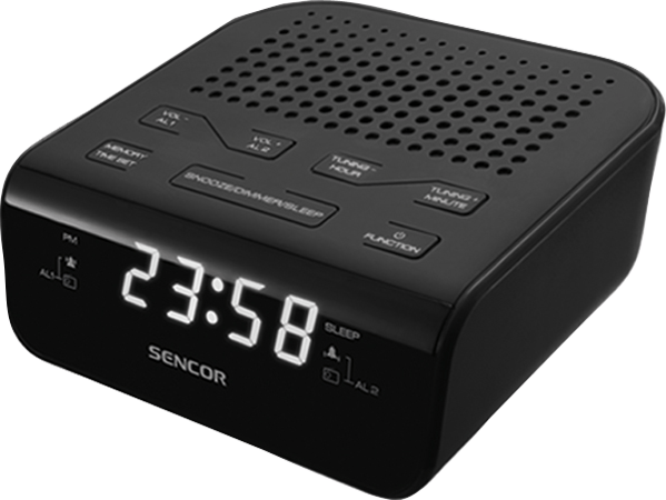 Sencor SRC 136 B - Klockradio - svart
