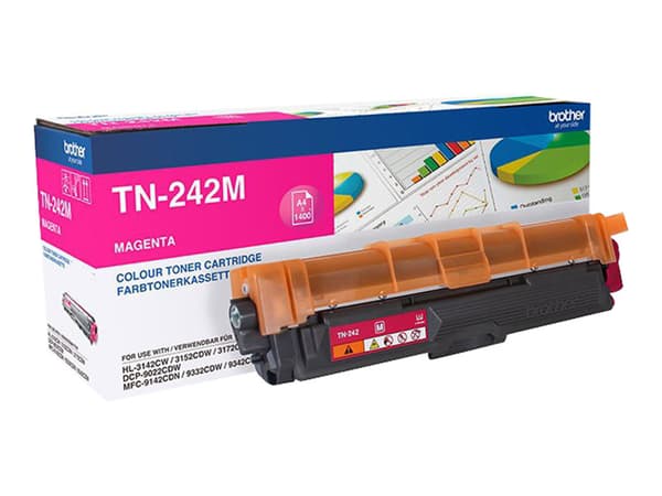 Brother TN242M - Magenta - original - tonerpatron - for Brother DCP-9017, DCP-9022, HL-3142, HL-3152, HL-3172, MFC-9142, MFC-9332, MFC-9342