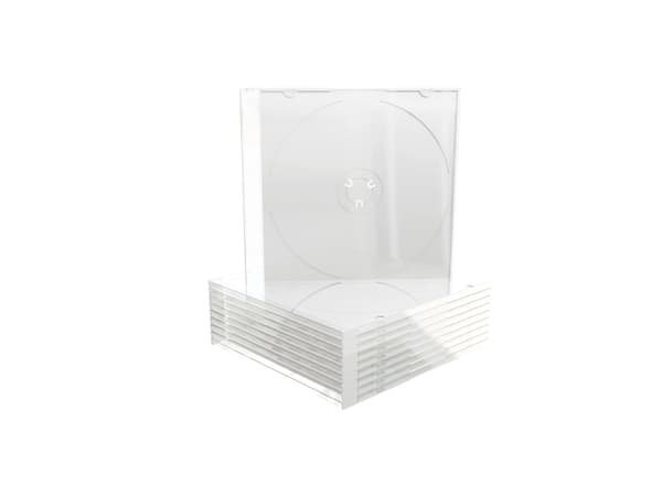 MediaRange - Tynn CD-oppbevaringseske - kapasitet: 1 CD, 1 DVD - blank