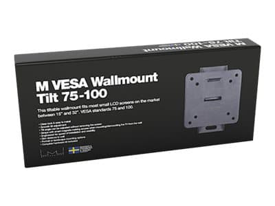 Multibrackets M VESA Wallmount Tilt - Monteringssats (väggfäste) - för LCD-display - svart - skärmstorlek: 14"-24" - väggmonterbar