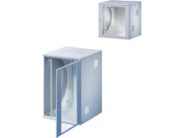 Rittal DK FlatBox - Rack - veggmonterbar - lysegrå, RAL 7035 - 12U - 19"