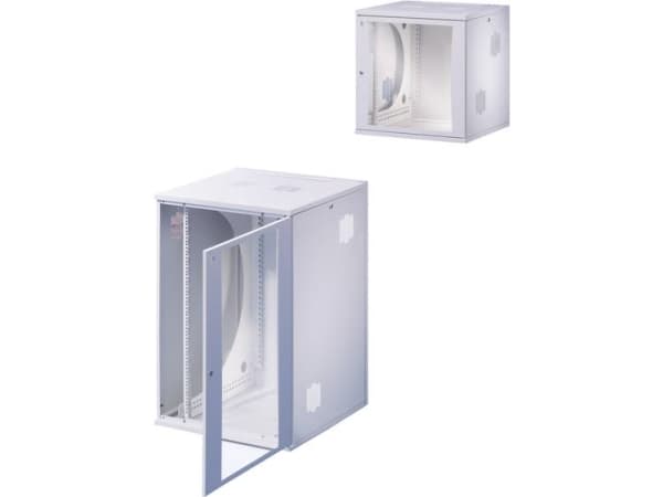 Rittal DK FlatBox - Rack - veggmonterbar - lysegrå, RAL 7035 - 12U - 19"