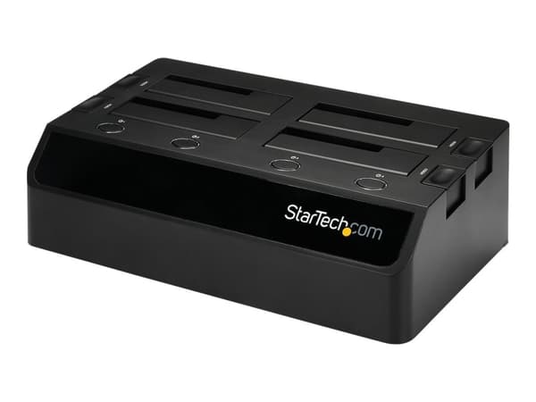 StarTech.com 4-Bay USB 3.0 to SATA Hard Drive Docking Station, USB Hard Drive Dock, External 2.53.5 SATA III (6Gbps) SSDHDD Docking Station, Hot-Swap