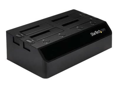 StarTech.com 4-Bay USB 3.0 to SATA Hard Drive Docking Station, USB Hard Drive Dock, External 2.53.5 SATA III (6Gbps) SSDHDD Docking Station, Hot-Swap