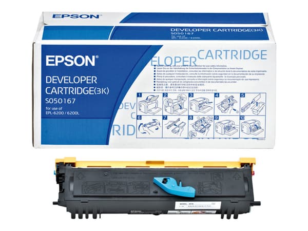 Epson S050167 - Svart - original - fremkallerpatron - for EPL 6200, 6200DT, 6200DTN, 6200L, 6200N