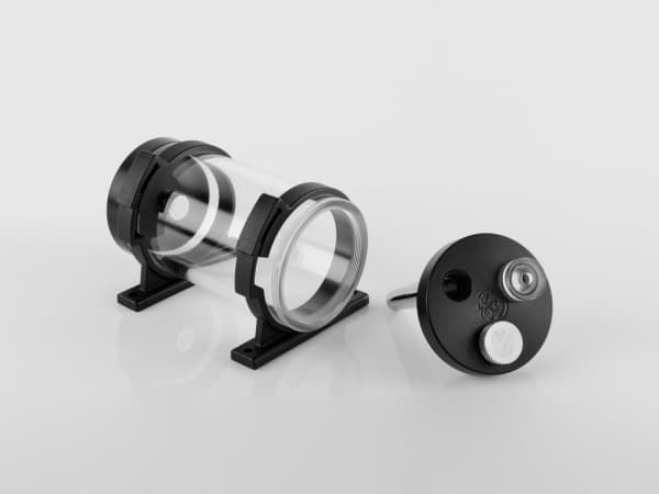 Bitspower BP-WTZM100P-BK, Vannblokk, Akryl, Polyoksymetylen (POM), Sort, Gjennomsiktig, 1/4", 120 mm, 6 cm