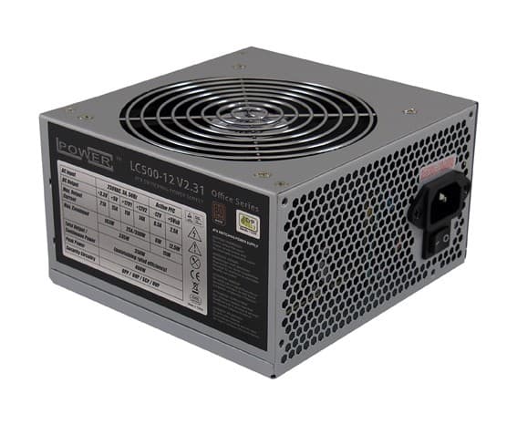 LC Power Office Series LC500-12 V2.31 - Strømforsyning (intern) - ATX12V 2.31 - 80 PLUS Bronze - AC 230 V - 400 watt - aktiv PFC