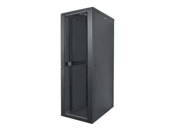 Intellinet Network Cabinet, Free Standing (Standard), 22U, Usable Depth 123 to 573mm/Width 503mm, Black, Assembled, Max 1500kg, Server Rack, IP20 rat