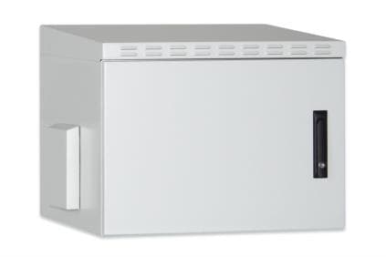 Digitus DN-19 07U-I-OD - Skåp - väggmontering - grå, RAL 7035, pulverbeläggning - 16U - 19"
