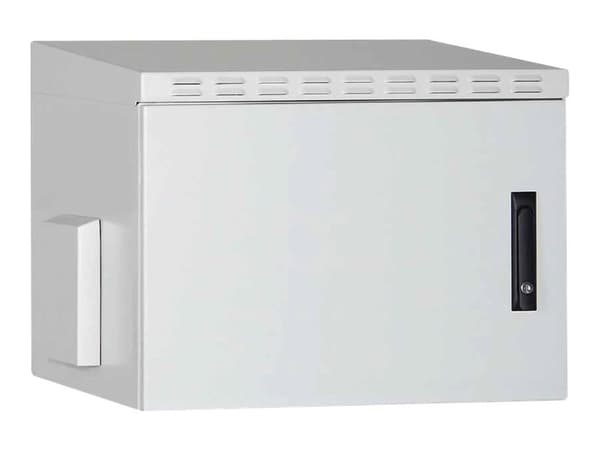 Digitus DN-19 07U-I-OD - Skåp - väggmontering - grå, RAL 7035, pulverbeläggning - 16U - 19"