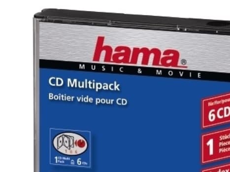 Hama CD-Multipack 6, 6 levyt, Läpinäkyvä