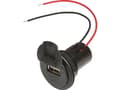 Pikkukuva 3 / 3: ProCar Power USB Sisäänrakennettu pistorasia EV kierteitetyllä holkilla ja suojuksella 12 V til 5 V, 24 V til 5 V 3 A kaapeli afisoleret