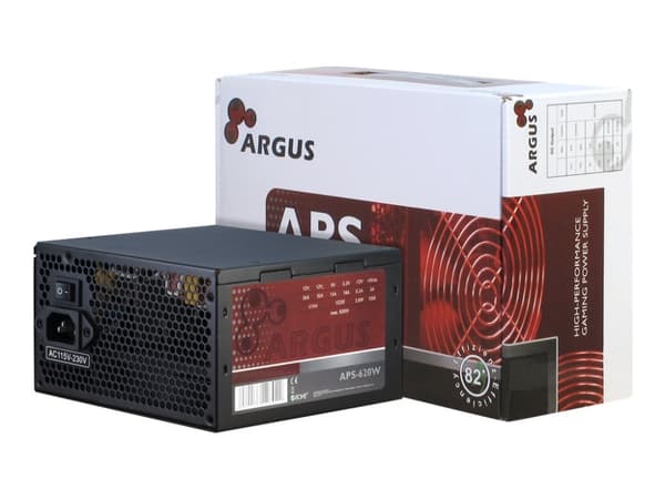 Argus APS-620W - Virtalähde (sisäinen) - ATX12V 2.31 - AC 115/230 V - 620 Watt - aktiivinen PFC