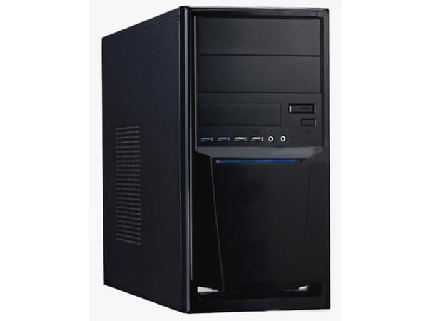 Linkworld 7271-23, Midi Tower, PC, Musta, 3.5", 176 mm, 387 mm musta