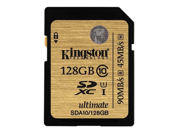 Kingston Ultimate - Flashminnekort - 128 GB - UHS Class 1 / Class10 - 300x - SDXC