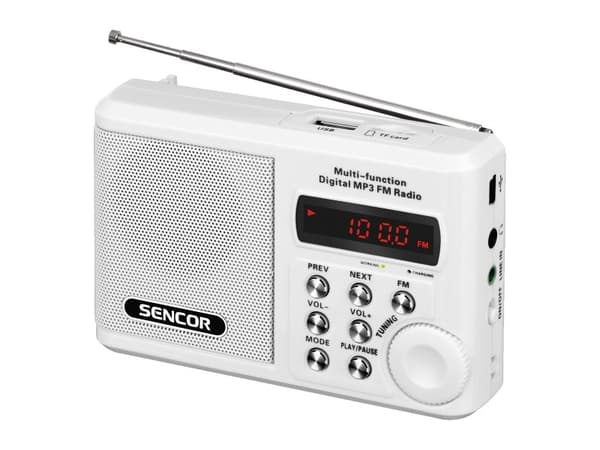 Sencor SRD 215 W - Personlig radio - hvit