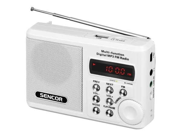 Sencor SRD 215 W - Personlig radio - hvit