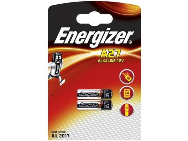 Energizer A27 - Batteri 2 x A27 - Alkalisk - 22 mAh