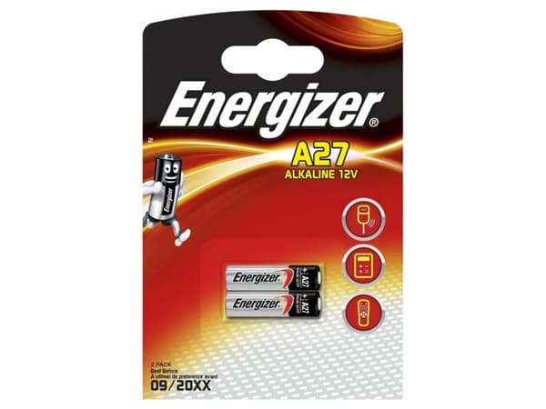 Energizer A27 - Batteri 2 x A27 - Alkalisk - 22 mAh