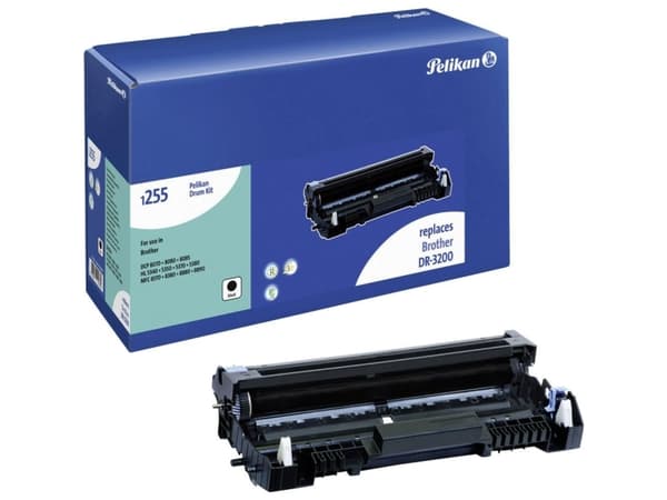 Pelikan Brother DR-3200, Brother DCP-8070D, 8080DN, 8085DN, HL-5340, 5340D, 5340DL, 5340DN, 5340DN 2 LT, 5340DNLT, 5340DW,..., 25000 sider, Svart, Sv