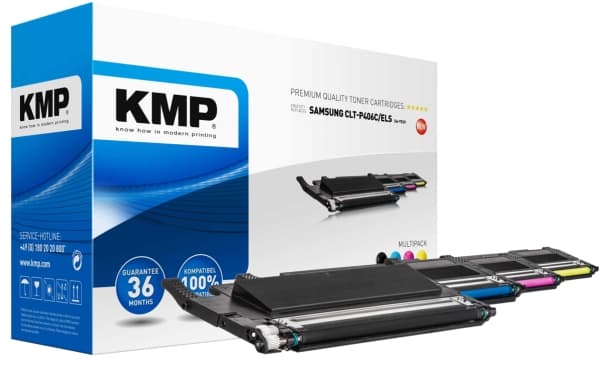 KMP MULTIPACK SA-T53V - 4 pakker - svart, gul, cyan, magenta - kompatibel - tonerkassett - for Samsung CLP-360, 365, 365W; Xpress C410W, C460FW, C460